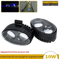 Lampe LED de zone de danger à point bleu de haute qualité DC12-80V 10W, projecteur bleu pour utilisation sur chariot élévateur