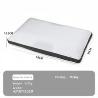 Oreiller de cou ergonomique moderne en mousse à mémoire de forme déchiquetée à rebond lent, lavable, pour hôtel, vente en gros, oreiller de sommeil
