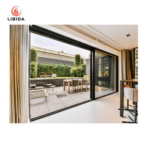 Véranda en aluminium personnalisée porte coulissante double verre trempé fenêtres et portes avec rail porte coulissante à vendre - Product Image 6