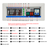 Nouveau contrôleur de température et d'humidité entièrement automatique par micro-ordinateur XM-18SW, contrôle à distance WIFI, incubateur d'œufs de grande taille 220V