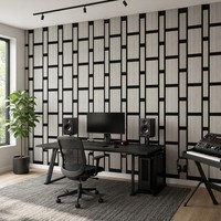 Panneau acoustique hexagonal durable, facile à nettoyer, insonorisant, pour la maison et les bars