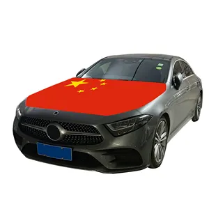 Affordable National Car Hood Cover Flag People's Republic of China Car Engine Cover Flag Factory Direct Selling Polyester Fabric