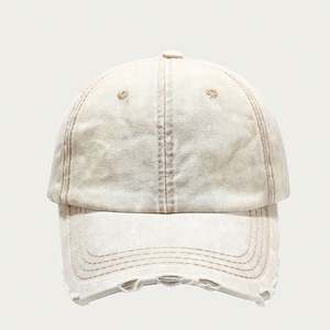 Gorras de Béisbol Ecológicas Personalizables de Mezclilla Lisa Desgastada, Gorras de 6 Paneles de Color Sólido, Gorras Deportivas Tipo Dad Hat - Product Image 3