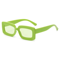 Petites lunettes de soleil carrées transparentes Lunettes de soleil rétro Macaron Candy Jelly femmes Haute qualité Lunettes de soleil colorées Rectangle Lunettes de soleil bon marché