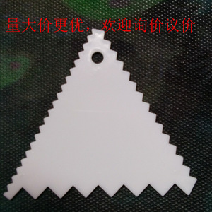 Plastic Triangular Scraper White Food Grade <b>Baking</b> Tool Cake Decorating <b>Accessory</b> - Product Image 4