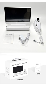11.6 Android Scalp Skin Analyzer Dual Probe 200X 50X 3-Spectrum Hair Follicle Detector with APP Archive Data Record - Product Image 3
