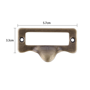 Diseño de herrajes para muebles, tiradores de manija de gabinete de concha de latón antiguo, tiradores de bronce de cajón de cocina Vintage - Product Image 4