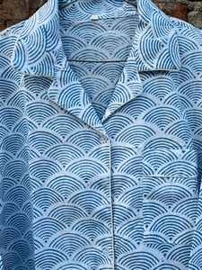 Ensemble de pyjama en coton imprimé à la main pour femmes, vêtements de nuit en coton doux et respirant, légers et confortables - Product Image 4