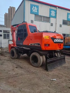 Excavadora de ruedas Doosan 150 usada, 15 toneladas, horas de trabajo bajas, maquinaria de excavación de segunda mano fiable, excavadora de ruedas original de Corea - Product Image 3