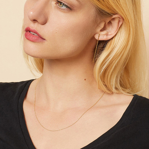 Gemnel di Alta qualità di stile semplice 925 sterling silver classic Nuovo <span class=keywords><strong>Sottile</strong></span> Disegno Della Catena Puro Della <span class=keywords><strong>Collana</strong></span> Della Catena - Product Image 4