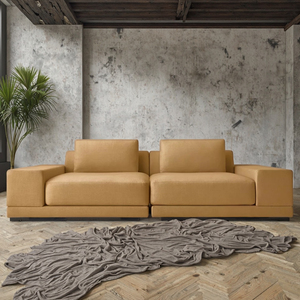 Muebles de Lujo para Interiores, Sofá de Sala de Estar con Brazos Estrechos y Cojines, Estilo Postmoderno Italiano - Product Image 3