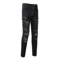 Fabricants de jeans sur mesure, streetwear, hip hop, jeans déchirés, délavés, à patchs, skinny pour hommes
