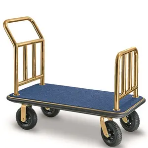 Good Quality Hotel Luggage Trolley Stainless Steel Carts Sale