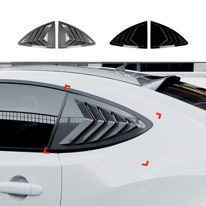 <b>Car</b> <b>Window</b> Louver <b>Decals</b> Piano Black Carbon Fiber Texture Adhesive ABS Body Stickers for Toyota GT86 Subaru BRZ Scion FR S - Product Image 5