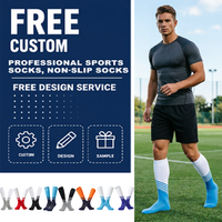 Chaussettes de football professionnelles d'été en tricot fin, durables, montantes jusqu'au genou, avec revers personnalisé, séchage rapide, respirantes, écologiques pour équipes - Vente en gros