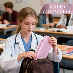 HT Stethoscope Case for 3M Littmann Classic III, Cardiology IV, MDF, EKO - Nurse Gifts for Women, Nursing Student Gifts, Pink - Product Image 3