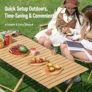Outdoor <strong>Folding</strong> <strong>Table</strong> Ultra Light Portable Multifunctional <strong>Table</strong> <strong>and</strong> <strong>Chair</strong> for Picnic Barbecue Camping - Product Image 5