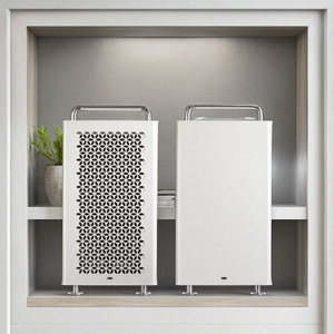 Boîtier d'ordinateur B2Pro <span class=keywords><strong>Mid</strong></span> <span class=keywords><strong>Tower</strong></span> en aluminium, châssis de micro-ordinateur de bureau pour alimentation MATX/ATX/SFX, refroidissement par eau 240, couleur argent et blanc - Product Image 3