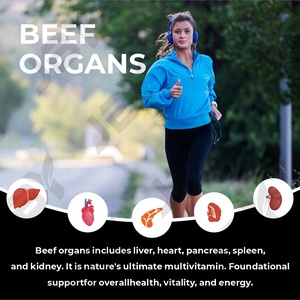 JBY 牛臓臓器サプリメント 牛肝臓 5 in 1 ブレンドカプセル 牛臓臓器複合カプセル - Product Image 2