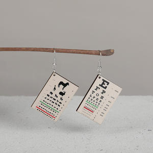 Nuevos pendientes de acrílico ambiental, accesorios de oreja con forma de gráfico de ojo de estilo europeo y americano para venta al por mayor - Product Image 4