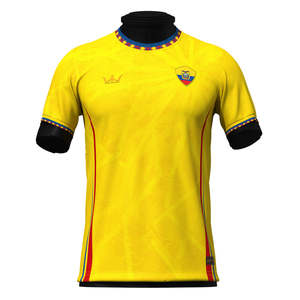 เสื้อฟุตบอลทีมชาติเอกวาดอร์แบบใหม่สำหรับผู้ชาย ชุดยูนิฟอร์มฤดูร้อน ผ้าแห้งเร็ว ระบายอากาศได้ดี - Product Image 1