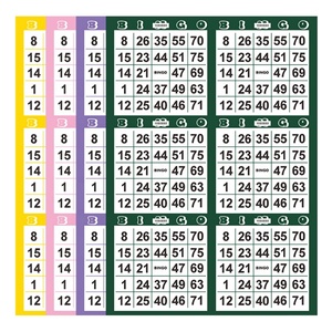 Hot Selling Bingo Cards Wholesale Printing Services Custom Bingo Paper Size Colors - Product Image 1