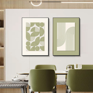 Peinture abstraite de luxe sur toile avec cadre flottant moderne pour la décoration de la chambre à coucher et du salon - Product Image 3