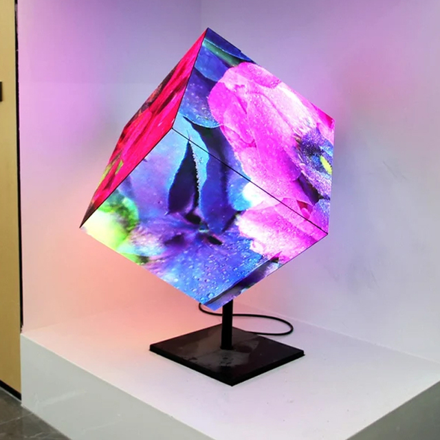 Multiface Led Cube Hotel Hanging Interactive DJ Pub Usage Led Magic Flexible Led Screen Module Outside Screen