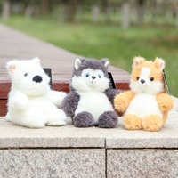Mignon personnalisé en gros doux jouets en peluche singe réaliste maternelle cadeau commémoratif bébé se couche pour dormir