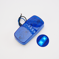 Feu latéral double rond 10 LED 12-24V pour camions et remorques, signalisation anti-collision arrière et feu de gabarit