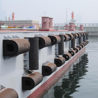 Pare-battages en caoutchouc de type D solides de haute qualité, norme ISO, 150x150mm, pour la sécurité des quais et des pontons des navires commerciaux