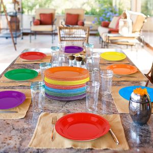 Bán buôn 7 inch dùng một lần màu rắn Đảng giấy tấm & bát đặt cho sinh nhật & đám cưới bên - Product Image 2