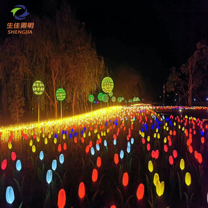 En gros extérieur IP65 étanche <span class=keywords><strong>15</strong></span> pièces/ensemble LED blé lumière pour extérieur 50 acier inoxydable nordique lumières Noel pelouse lumières 360 - Product Image 5