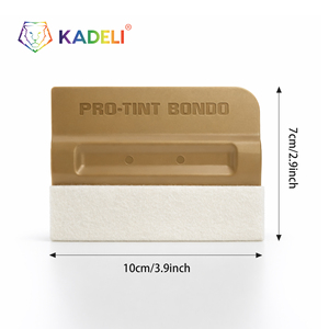 Espátula KADELI de 4 Pulgadas de Plástico ABS + Tela de Fieltro, Herramienta Profesional <span class=keywords><strong>para</strong></span> Tintado de Ventanas, Aplicador de PPF <span class=keywords><strong>para</strong></span> Envoltura de Automóviles - Product Image 6