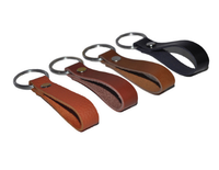 Porte-clés en cuir avec logo personnalisé avec mousquetons promotionnels pour la personnalisation et les accessoires de véhicules
