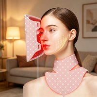 Masque de luminothérapie OEM rechargeable 7 couleurs à lumière rouge, masque facial en silicone flexible avec infrarouge proche pour appareil de beauté à domicile