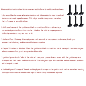 Pack de bobines d'allumage U549 22448-JA00C Bobine d'allumage compatible pour Nissan Infiniti Altima Sentra Rogue <span class=keywords><strong>Cube</strong></span> Versa QX60 FX50 M56 - Product Image 5