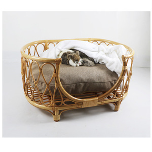 Chenils pour chiens en <span class=keywords><strong>rotin</strong></span> à motif solide Lits universels pour animaux de compagnie quatre saisons écologiques Artisanat en <span class=keywords><strong>rotin</strong></span> véritable - Product Image 3