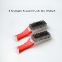 Brosse de nettoyage domestique industrielle DIY à poils en laiton souple et manche court en silicone, marque Lebang