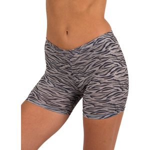 FOXA Women's Microfiber Spandex Mini Yoga Shorts <b>Animal</b> Print Fitted Activewear - Product Image 2