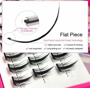 Kit de cils à presser en gros, bouquets de cils sans colle, étanches, réutilisables, extensions de cils DIY 0.07MM 3D <span class=keywords><strong>Vison</strong></span> - Product Image 4