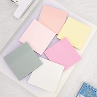 Bloc-notes auto-adhésif de couleurs mélangées Notes autocollantes transparentes bon marché pour l'école et le bureau