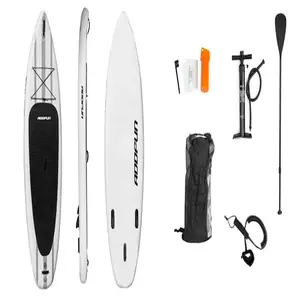 Double Wall Fabric Inflatable Stand Up Paddle Board, Foam Paddle Surf Boards For Exploring