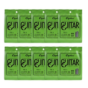 10 Stück <span class=keywords><strong>Orphee</strong></span> TX-1 Einzelsaiten-Ersatz für Akustik-Folk-Gitarre, 1. E-Saite (.010) - Product Image 4