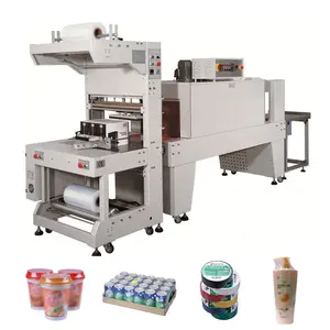 sleeve sealing and shrink packing machine sleeve film wrap shrink machine labeling machine shrink paper