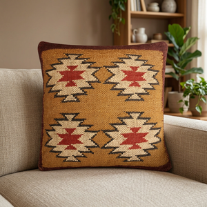 Best Selling Custom Size Abstract Pattern Cushion Seat Pad Hand-Woven Wool Jute <b>Pillow</b> All Chair Types New Style Back Support - Product Image 1