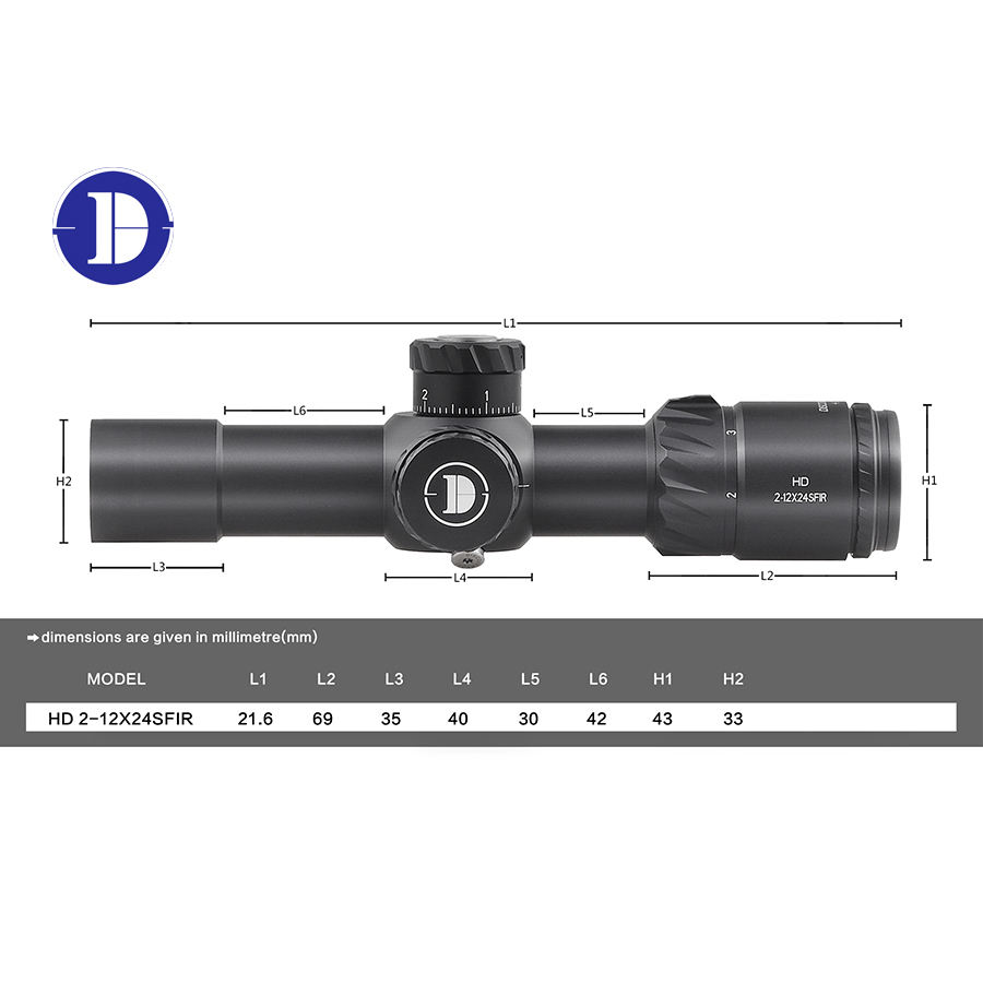 Cannocchiale Da Precisione Optics HD GEN2 SFIR FFP - Tubo 30mm, Reticolo Illuminato, Zero Stop - Foto 9