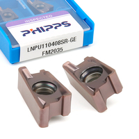 Fabricant d'inserts de fraisage à ébavurage en carbure revêtu PVD LNPU, fraise carrée indexable à 90 degrés pour l'acier inoxydable