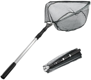 Épuisette triangulaire avec manche télescopique, filet de pêche pliable tout-<span class=keywords><strong>en</strong></span>-un pour la pêche <span class=keywords><strong>en</strong></span> <span class=keywords><strong>mer</strong></span> - Product Image 1