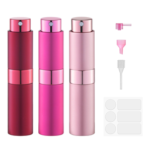 10ml Refillable Glass <b>Perfume</b> Spray Bottle - Custom Logo Portable Tube <b>Atomizer</b> - Empty Cosmetic Travel Pump Spray - Product Image 1